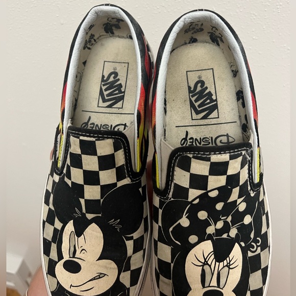 Vans Classic Slip-On Mickey & Minnie Mickey Mouse 90th Anniversary W 8.5 - Picture 5 of 9